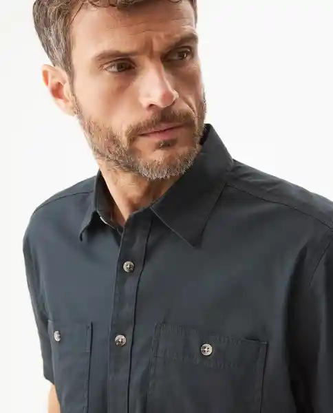 Camisa Pockets Negro Sombrio Ultraoscuro Talla S Chevignon