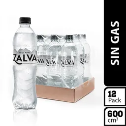Zalva Pack Agua Pet 600 mL x 12 Und