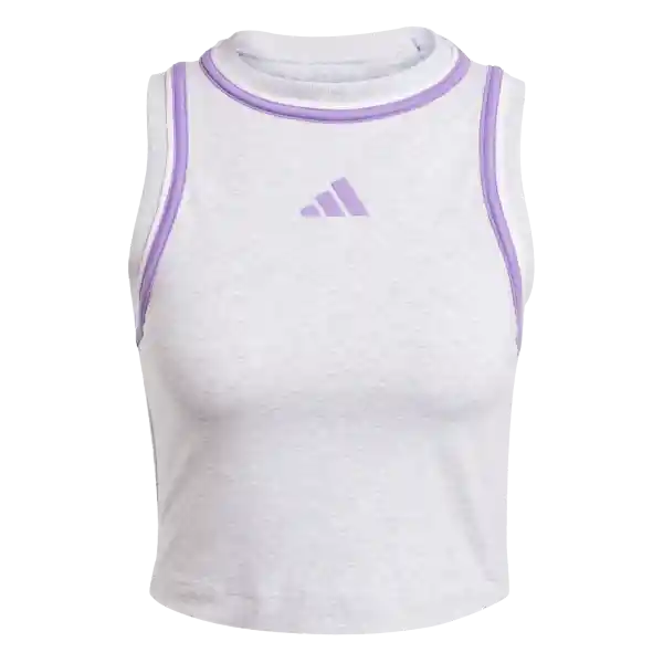 Adidas Camiseta Cb Cro Tk Manga Sisa Mujer Gris Talla XS