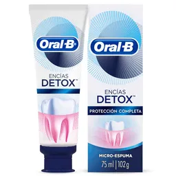 Oral-B Crema Dental Encías Detox Protección Completa Con Microespuma 75 ml