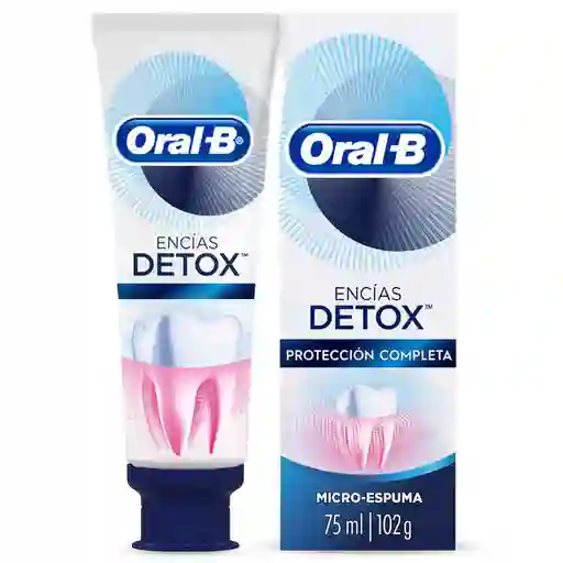 Oral-B Crema Dental Encías Detox Protección Completa Con Microespuma 75 ml