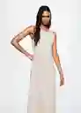 Vestido Miril-H Crudo Talla Xs Mujer Mango