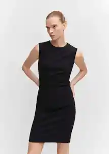 Vestido Paloma Negro Talla XL Mujer Mango