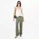 Blusa Cuello Strap Manga Tiras Blanco Talla XS 686938