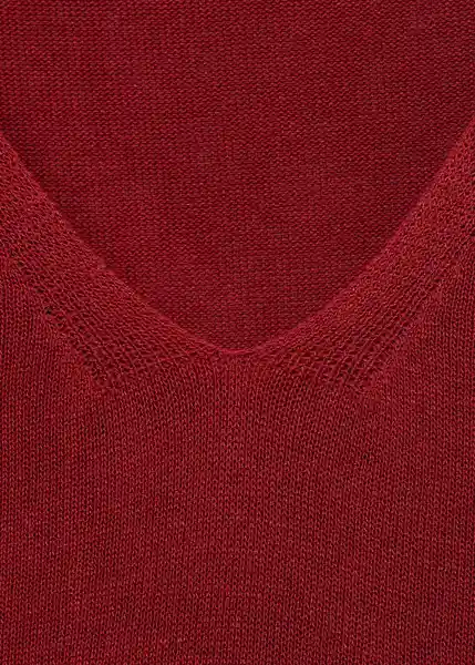 Top Vella Rojo Talla M Mujer Mango