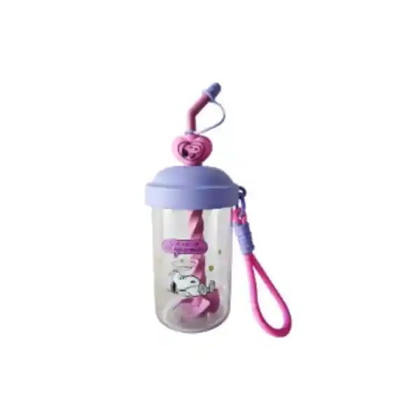 Vaso Plástico Con Pitillo Mezclar de Serie Snoopy 690 mL Miniso