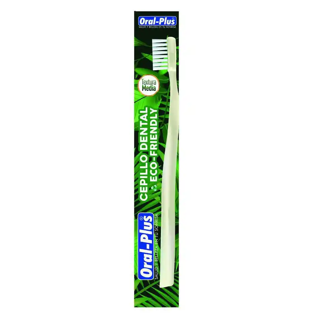 Oral-Plus  Cepillo Dent Medio Ecofriendly1 Unidad