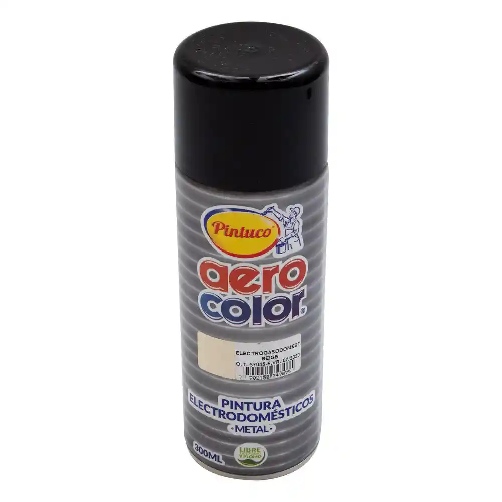 Aerocolor Pintura Laca Gaso Doméstico 300 mL (Beige)(12)