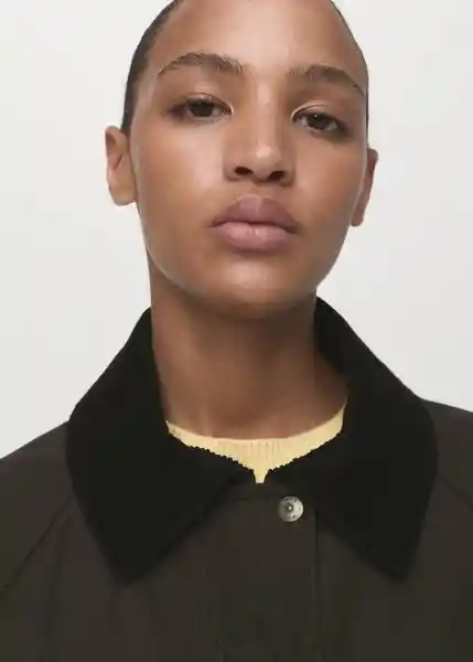 Abrigo Parka Niagara Khaki Talla 24 Mujer Mango