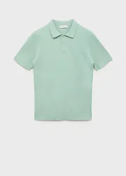 Camiseta Polo Andrew Turquesa Talla L Hombre Mango