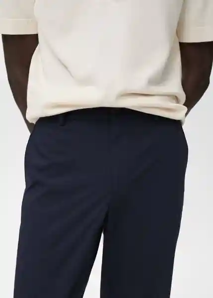 Pantalón Parioli Navy Talla 44 Hombre Mango