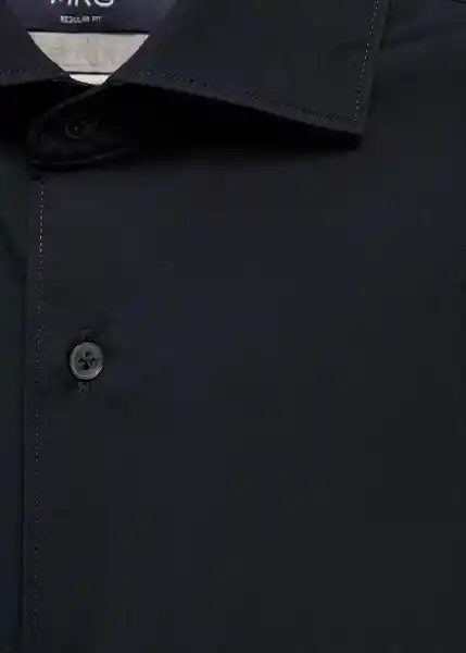 Camisa Bilbao Navy Talla L Hombre Mango