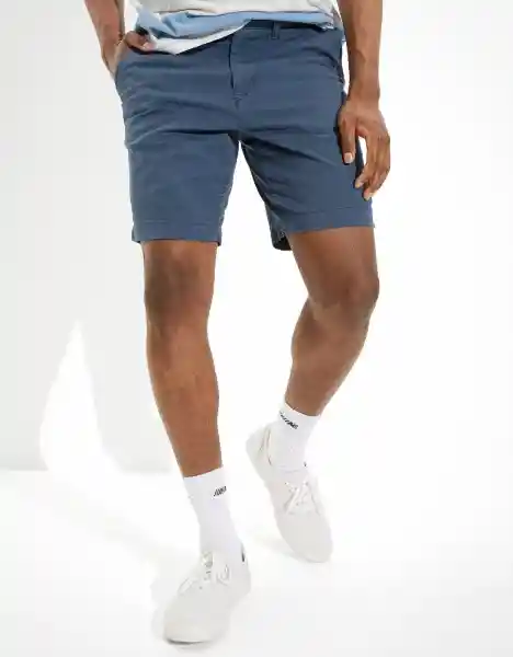 Bermuda Azul Talla 30 Hombre American Eagle