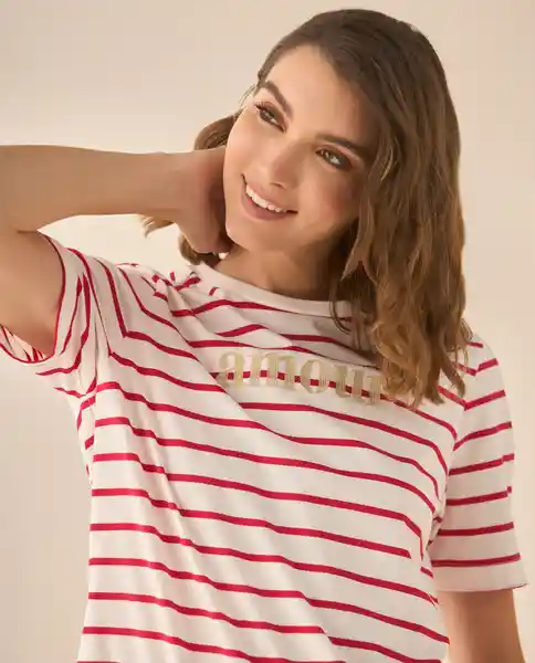 Camiseta Rojo Tango Oscuro Talla S 603G014 Esprit