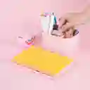 Organizador Plástico Compartimento Alta Macaron Rosa Miniso