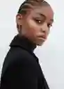 Abrigo Linda Negro Talla M Mujer Mango