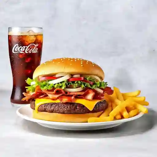 Combo de Hamburguesa Loca de Carne
