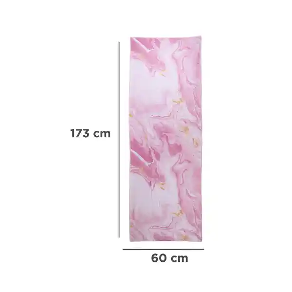 Toalla Para Yoga Dorado Con Rosa Miniso