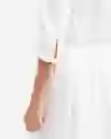 Vestido Corto Poplin Embroidery Dress Blanco 0 Claro L Chevignon