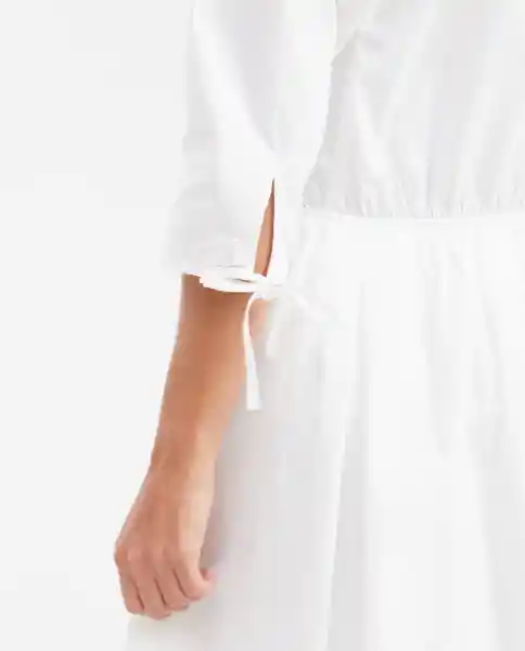 Vestido Corto Poplin Embroidery Dress Blanco 0 Claro L Chevignon