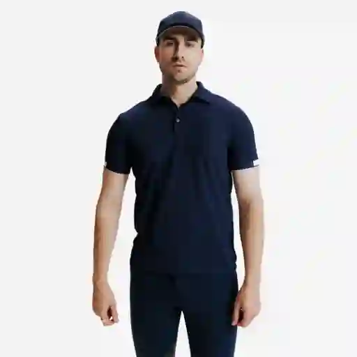 Fouganza Camisa Polo de Equitación Para Hombre Azul Talla S