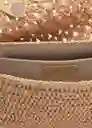 Bolso M Espiga Beige Talla 99 Mujer Mango
