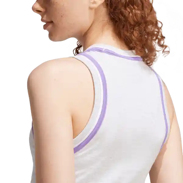 Adidas Camiseta Cb Cro Tk Manga Sisa Mujer Gris Talla XS