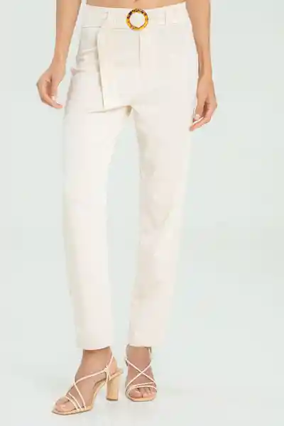 Pantalón Tobillero Swam Color Marfil Talla 6 Ragged