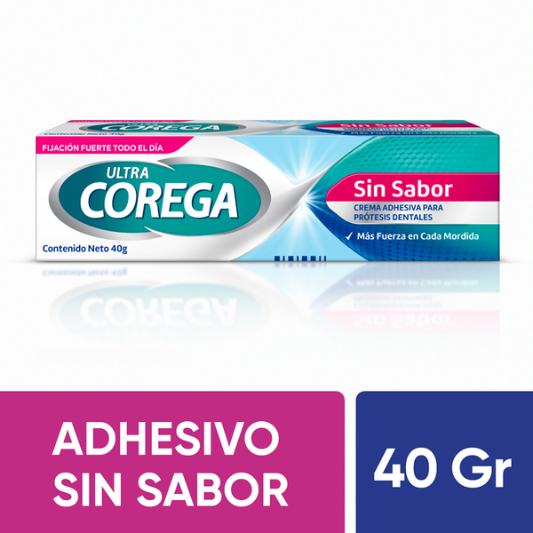 Crema Adhesiva Protésica Corega Sin Sabor 40 g