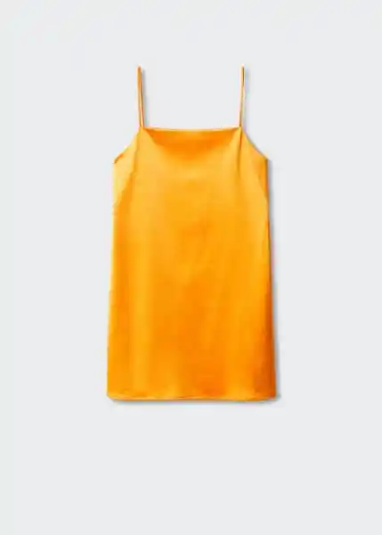 Vestido Nori Amarillo Talla L Mujer Mango