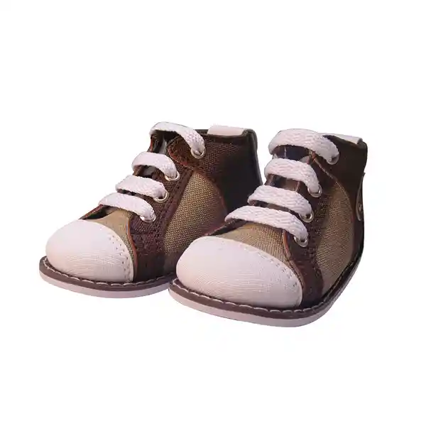 Kaizer Kids Tenis Circle Café y Beige Talla: 18