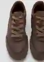 Tenis Deportiva Flat1 Chocolate Talla 38 Mujer Mango
