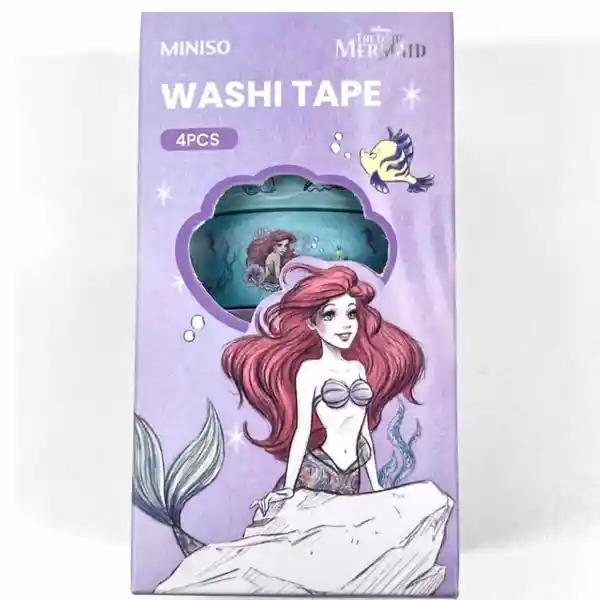 Miniso Cinta Adhesiva Disney con Diseño de la Sirenita Miniso