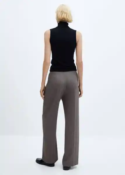 Pantalón Aros Gris Talla 38 Mujer Mango