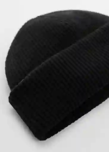 Gorra Small Negro Talla 99 Hombre Mango