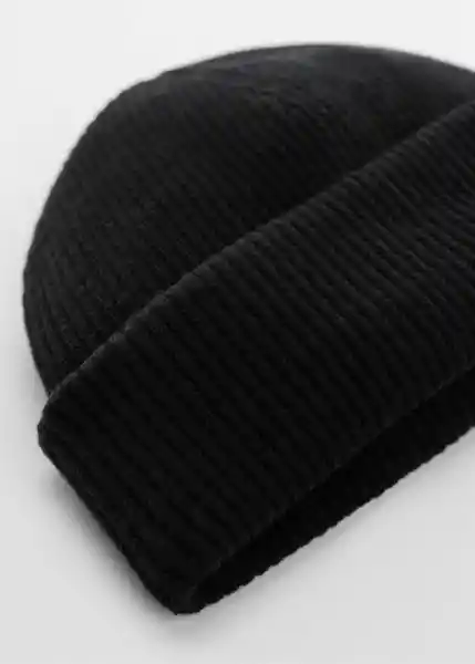 Gorra Small Negro Talla 99 Hombre Mango