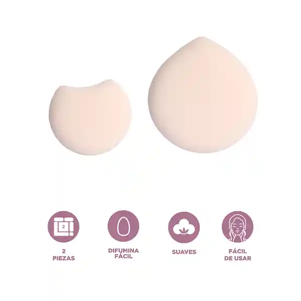 Esponja de Maquillaje Tejido Black Golden Professional Miniso