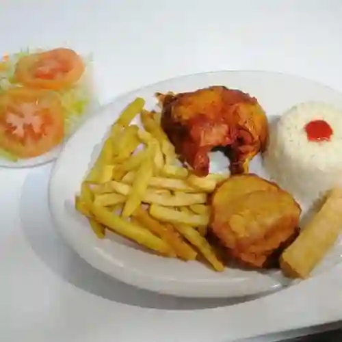 Bandeja con Pollo Asado