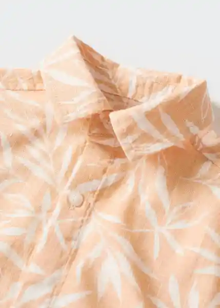 Camisa Kauai Naranja Pastel Talla 09 Niños Mango