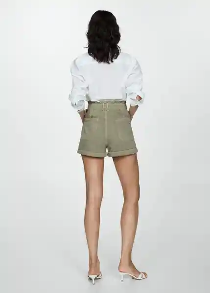 Short Delia Khaki Talla M Mujer Mango