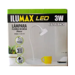 Ilumax Lámpara Led Mesa Flexible 3W Blanca