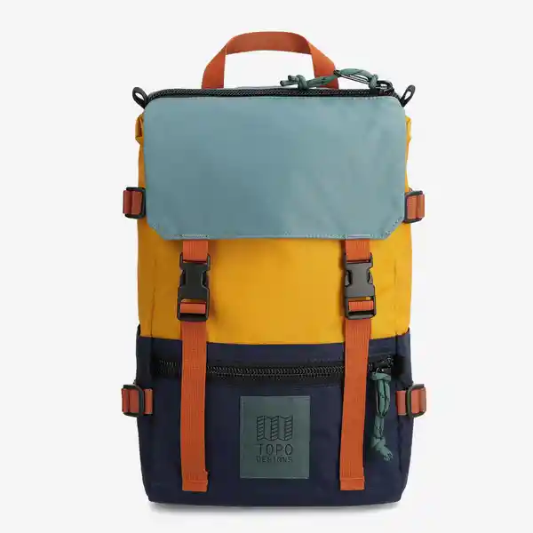 Topo Designs Mochila de Aventura Rover Navy/Mustard 10 L