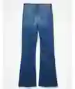 Jean Low Rise Baggy Flare Azul Talla 12 Regular American Eagle