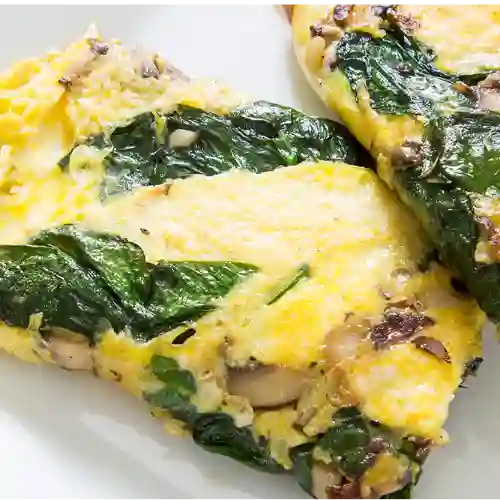 Omelet con Espinca y Champiñones