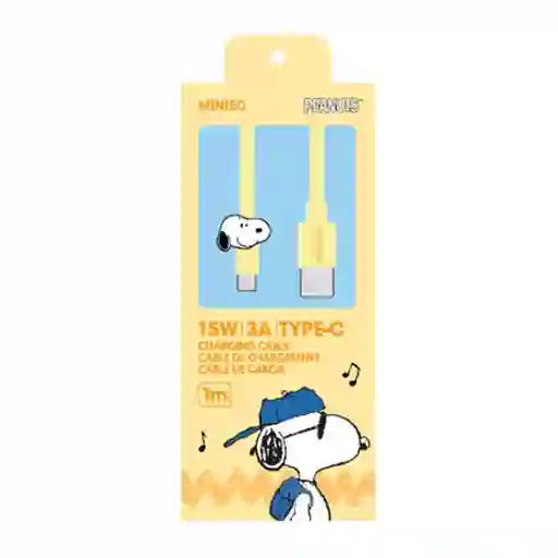 Cable de Carga Tipo C Serie Snoopy Colorful Life Miniso