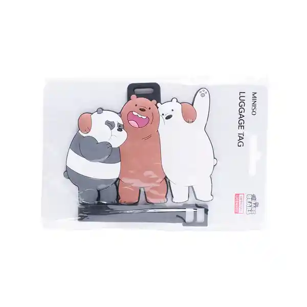 Miniso Etiqueta Para Viaje we Bare Bears Abrazo