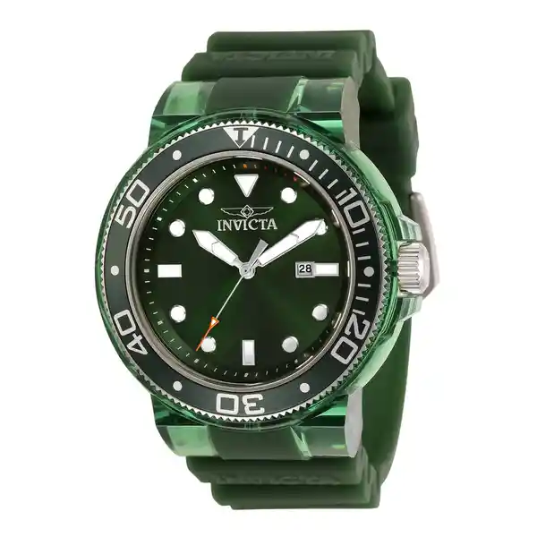 Invicta Reloj Hombre Verde Transparente Inv32332