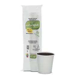 Naturapak Vaso Cartón Blanco 4 oz
