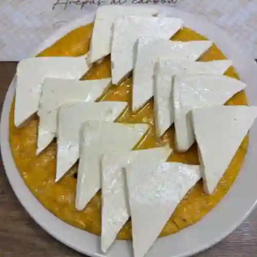 Arepa Xl con Mantequilla y Quesitos