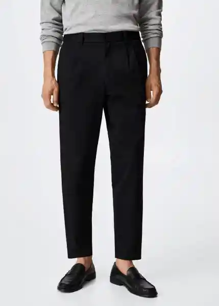 Pantalón Etna Negro Talla 42 Hombre Mango